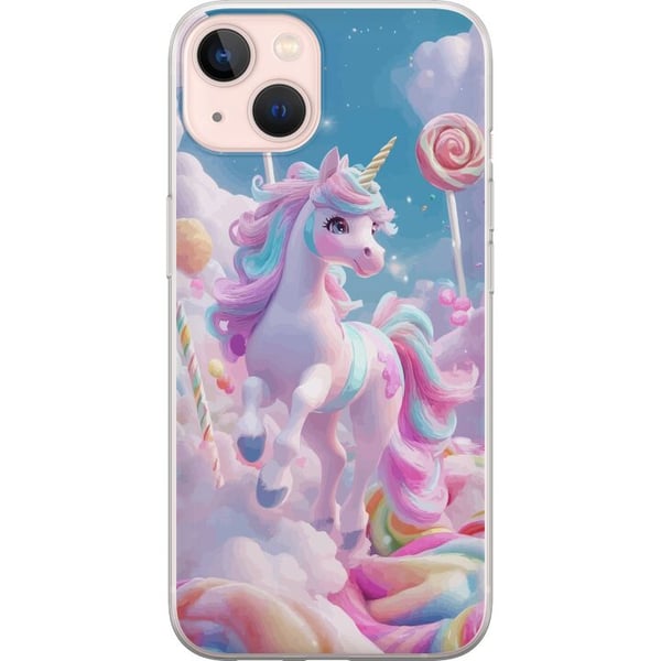 Kompatibelt Mobildeksel til Apple iPhone 13 Enhörning Candy Pastell Kawaii Motiv Söt Populär Färg Kompatibelt Mobildeksel til Apple iPhone 13 Enhörning Candy Pastell Kawaii Motiv Söt Populär Färg