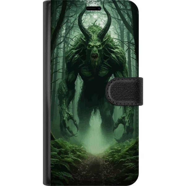 Kompatibelt Plånboksfodral till Apple iPhone 13 mini Forest Monster Fantasy Creature Dark