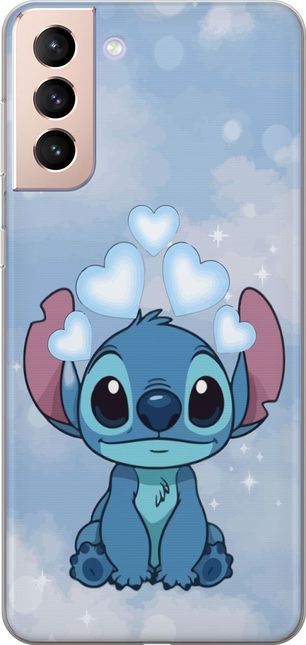 Kompatibelt Mobilskal till Samsung Galaxy S21 Stitch Hoppande Glädje – Rolig Design för Present