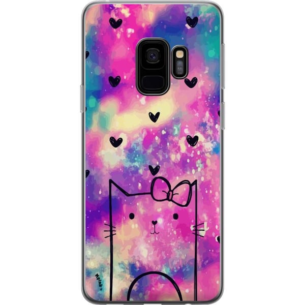 Kompatibel Mobilcover til Samsung Galaxy S9 Kat med hjerter