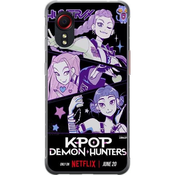 Kompatibelt Mobilskal till Samsung Galaxy Xcover 5 Kpop Demon Hunters Huntrix Stars Mira Zoey Rumi Purple Idol Glow