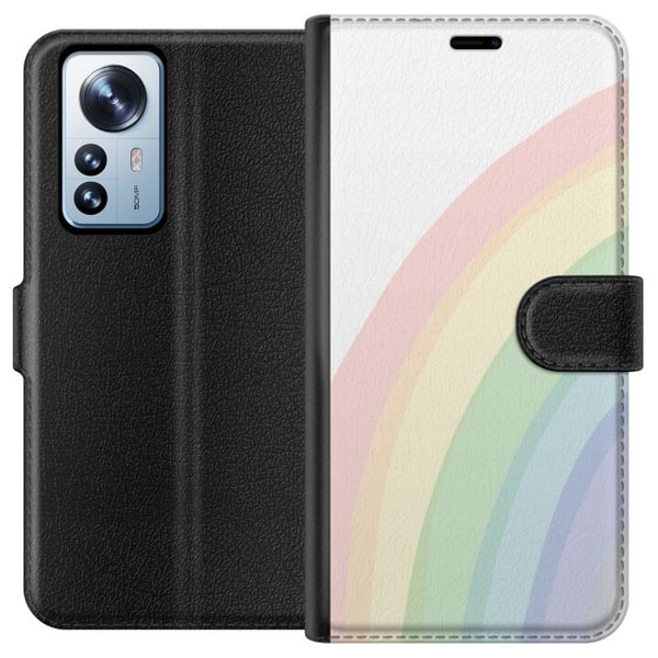 Yhteensopiva Lompakkokotelo Xiaomi 12 Pro Sateenkaari