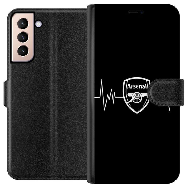 Kompatibelt Lommeboketui til Samsung Galaxy S21 Arsenal Kompatibelt Lommeboketui til Samsung Galaxy S21 Arsenal
