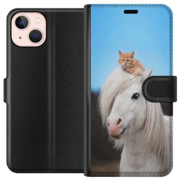 Kompatibelt Lommeboketui til Apple iPhone 13 mini Ulver Kompatibelt Lommeboketui til Apple iPhone 13 mini Ulver