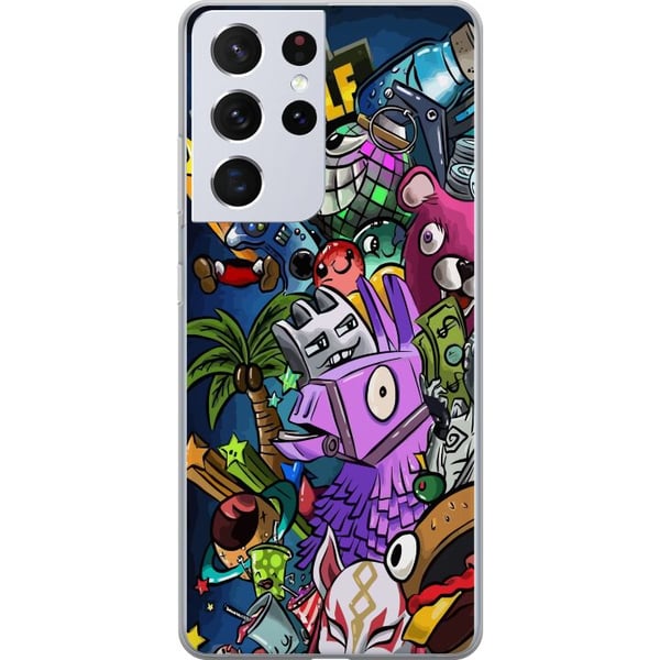 Kompatibel Mobilcover til Samsung Galaxy S21 Ultra 5G Minecraft