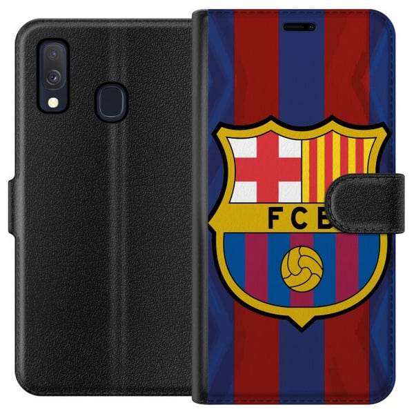 Kompatibel Tegnebogsetui til Samsung Galaxy A40 FCB Barcelona