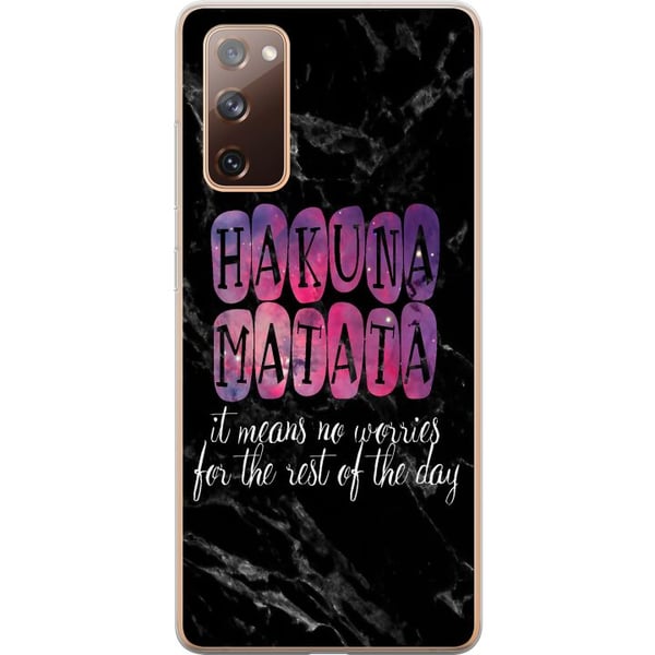 Kompatibelt Mobildeksel til Samsung Galaxy S20 FE Hakuna Matata Kompatibelt Mobildeksel til Samsung Galaxy S20 FE Hakuna Matata