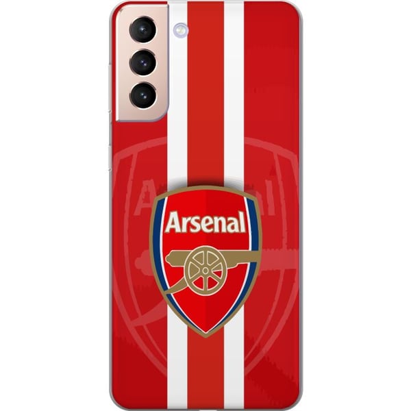 Yhteensopiva Puhelinkuori Samsung Galaxy S21 Arsenal-logo punavalkoisella taustalla, klassinen jalkapallodesign seuran todellisille faneille Yhteensopiva Puhelinkuori Samsung Galaxy S21 Arsenal-logo punavalkoisella taustalla, klassinen jalkapallodesign seuran todellisille faneille