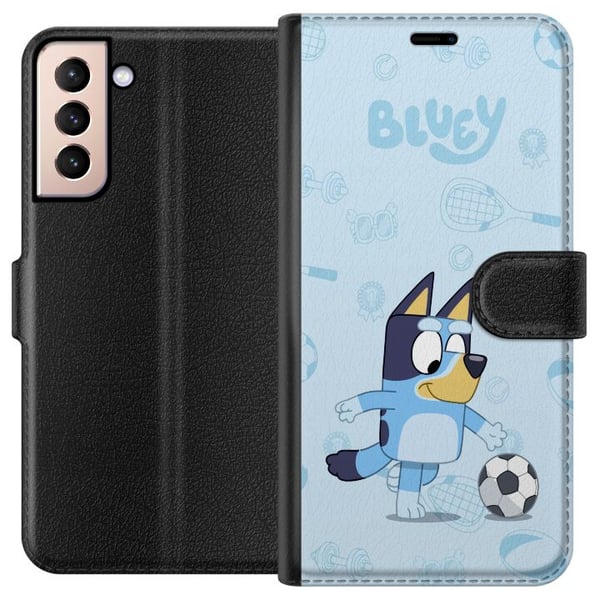 Kompatibelt Lommeboketui til Samsung Galaxy S21 Bluey Kompatibelt Lommeboketui til Samsung Galaxy S21 Bluey