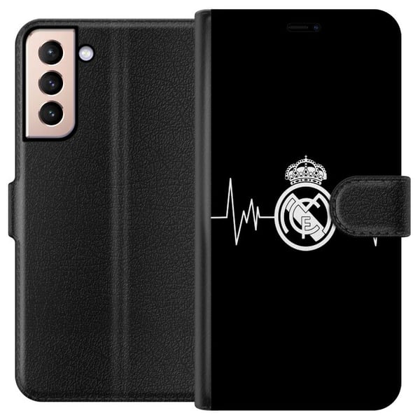 Kompatibelt Lommeboketui til Samsung Galaxy S21 Real Madrid CF Kompatibelt Lommeboketui til Samsung Galaxy S21 Real Madrid CF