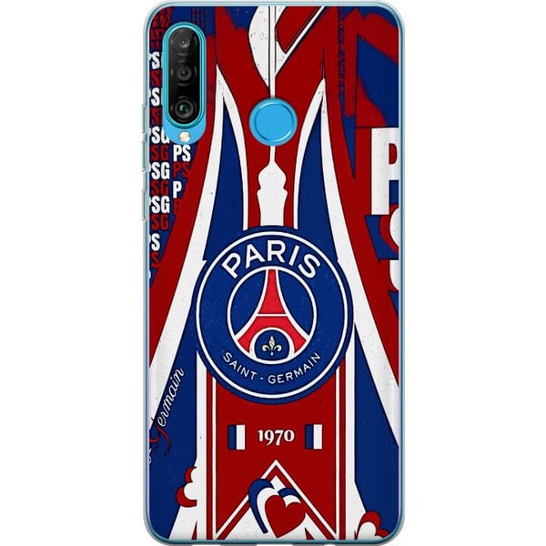 Kompatibelt Mobilskal till Huawei P30 lite Liverpool FC fotboll Mohamed Salah röd Adidas inspirerad design