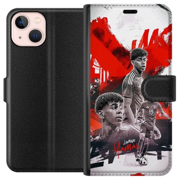 Kompatibelt Plånboksfodral till Apple iPhone 13 mini Lamine Yamal Kompatibelt Plånboksfodral till Apple iPhone 13 mini Lamine Yamal