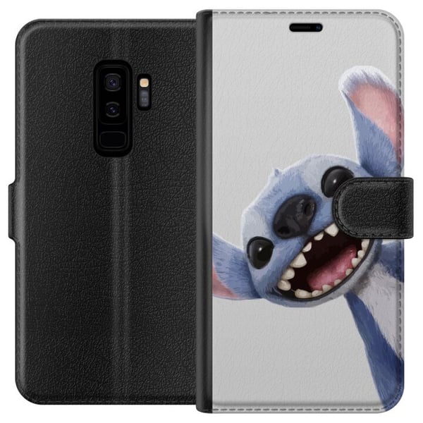 Kompatibelt Plånboksfodral till Samsung Galaxy S9+ Stitch i Fart – Kawaii Design för Fans & Barn Kompatibelt Plånboksfodral till Samsung Galaxy S9+ Stitch i Fart – Kawaii Design för Fans & Barn
