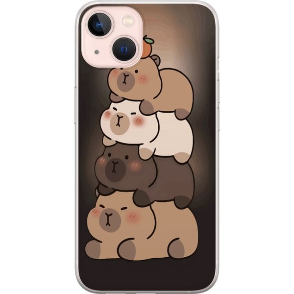 Kompatibelt Mobildeksel til Apple iPhone 13 Kapybara Kawaii søt dyrefigur Kompatibelt Mobildeksel til Apple iPhone 13 Kapybara Kawaii søt dyrefigur