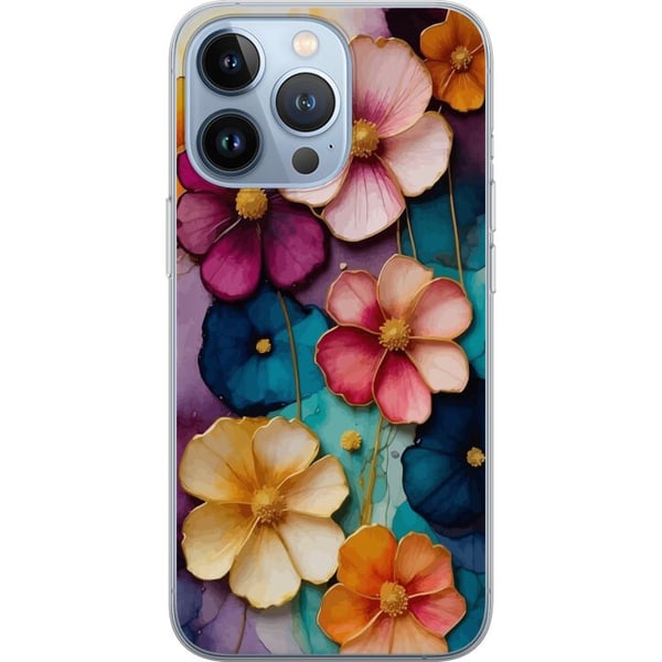 Yhteensopiva Puhelinkuori Apple iPhone 13 Pro Kukat Värit Yhteensopiva Puhelinkuori Apple iPhone 13 Pro Kukat Värit