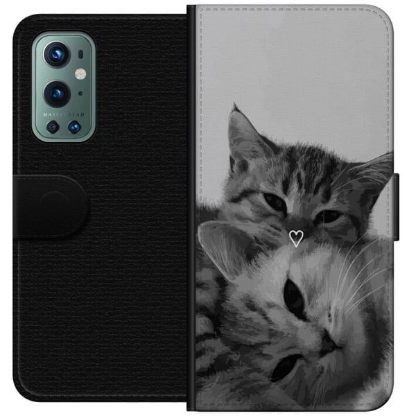 Yhteensopiva Lompakkokotelo OnePlus 9 Pro Kissan Sydän