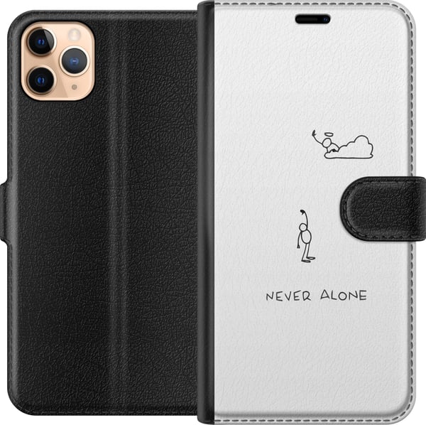 Yhteensopiva Lompakkokotelo Apple iPhone 11 Pro Max Ei koskaan yksin