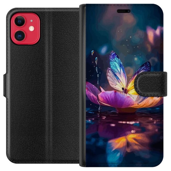 Kompatibelt Plånboksfodral till Apple iPhone 11 Fjäril Kompatibelt Plånboksfodral till Apple iPhone 11 Fjäril