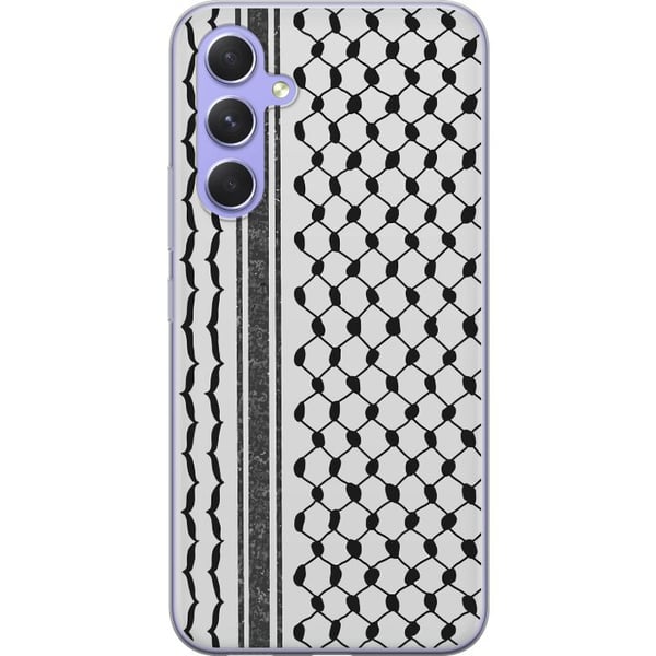 Yhteensopiva Puhelinkuori Samsung Galaxy A54 Palestiinalainen kuvio - perinteiseen tyyliin inspiroima keffiyeh-kangas