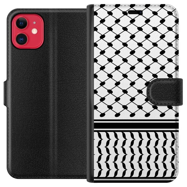 Kompatibelt Plånboksfodral till Apple iPhone 11 Keffiyeh mönster Kompatibelt Plånboksfodral till Apple iPhone 11 Keffiyeh mönster