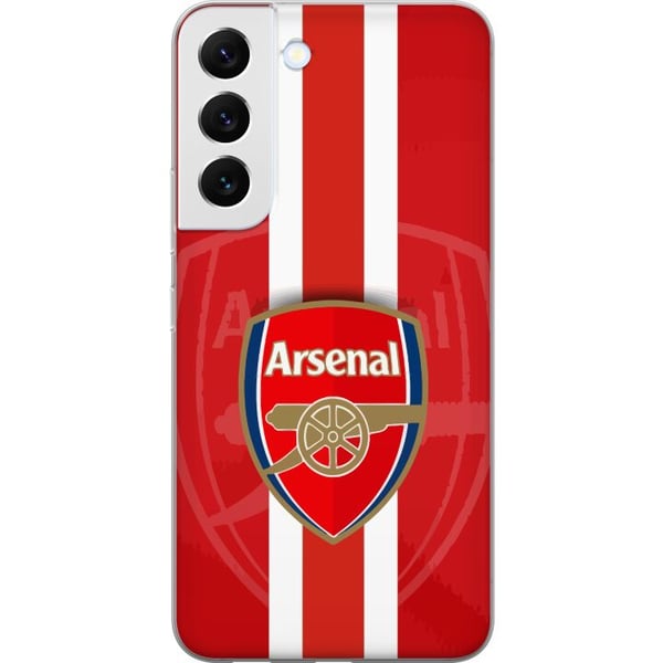 Kompatibelt Mobilskal till Samsung Galaxy S22 5G Arsenal logga med rödvit bakgrund klassisk fotballdesign för klubbens riktiga fans Kompatibelt Mobilskal till Samsung Galaxy S22 5G Arsenal logga med rödvit bakgrund klassisk fotballdesign för klubbens riktiga fans