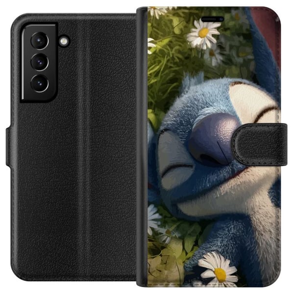 Kompatibelt Lommeboketui til Samsung Galaxy S21+ 5G Rampete blå fantasivesen mot mørk bakgrunn humoristisk uttrykk Kompatibelt Lommeboketui til Samsung Galaxy S21+ 5G Rampete blå fantasivesen mot mørk bakgrunn humoristisk uttrykk