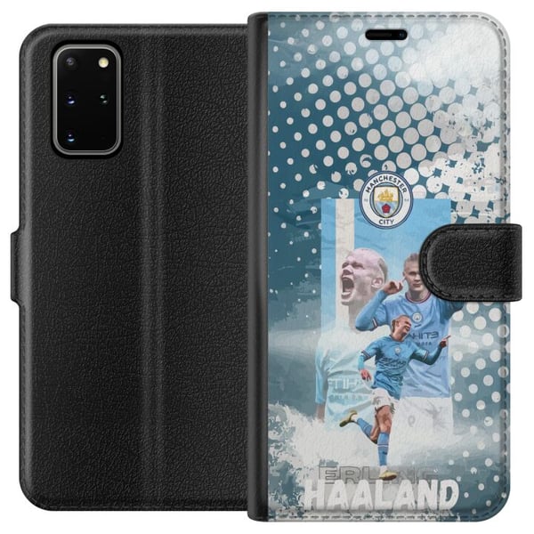 Kompatibelt Plånboksfodral till Samsung Galaxy S20+ Erling Haaland Manchester City Norge målgaranti enorm fysik och sylvassa avslut som gör honom til Kompatibelt Plånboksfodral till Samsung Galaxy S20+ Erling Haaland Manchester City Norge målgaranti enorm fysik och sylvassa avslut som gör honom til