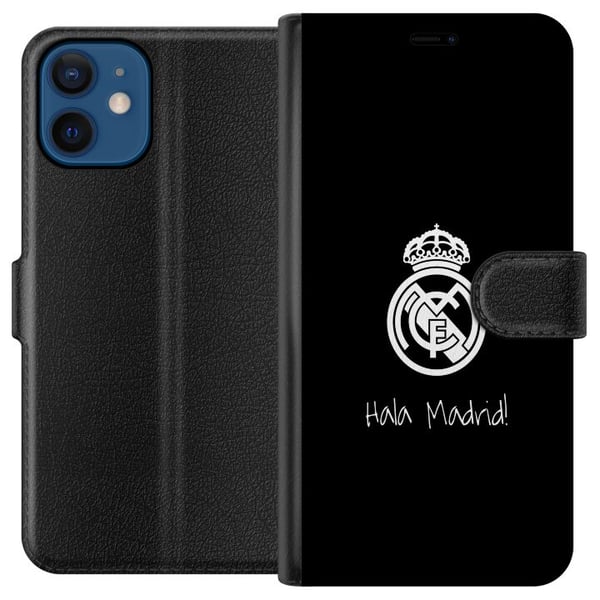Kompatibelt Lommeboketui til Apple iPhone 12 Real Madrid Emblem Fotball Stolthet Hvit Gull Klubbmerke Champions La Liga Fans Ikonisk Sport