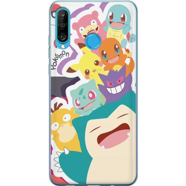 Kompatibelt Mobilskal till Huawei P30 lite Pokemon