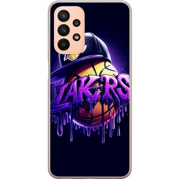 Kompatibelt Mobildeksel til Samsung Galaxy A23 Lakers NBA-basketballag USA