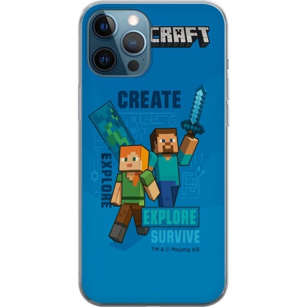 Yhteensopiva Puhelinkuori Apple iPhone 12 Pro Minecraft Luolastot Yhteensopiva Puhelinkuori Apple iPhone 12 Pro Minecraft Luolastot