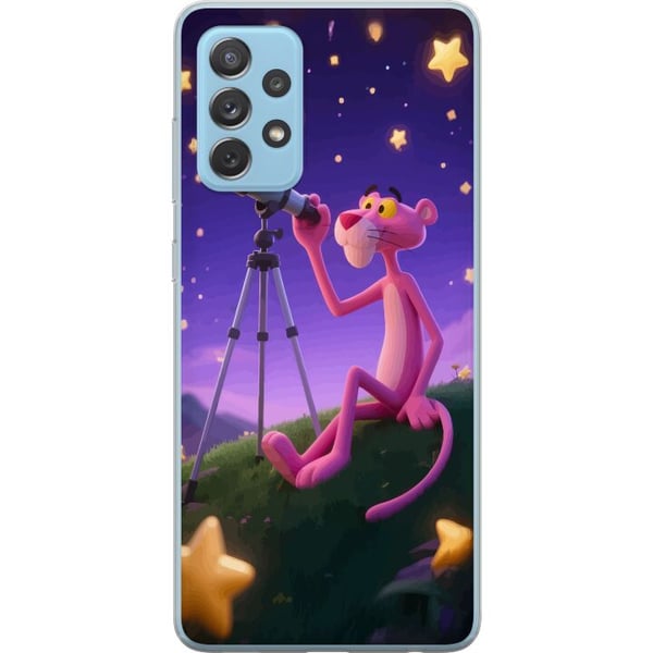 Kompatibelt Mobildeksel til Samsung Galaxy A52 5G Pink Panther Stars med den rosa panteren blant stjerner – et retro og sjarmerende motiv Kompatibelt Mobildeksel til Samsung Galaxy A52 5G Pink Panther Stars med den rosa panteren blant stjerner – et retro og sjarmerende motiv