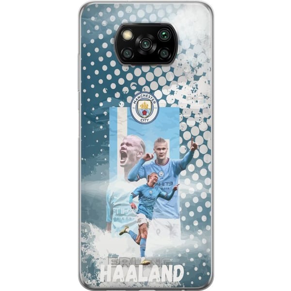 Kompatibel Mobilcover til Xiaomi Poco X3 NFC Erling Haaland Manchester City Norge målgaranti enorm fysik og knivskarpe afslutninger der gør ham til C
