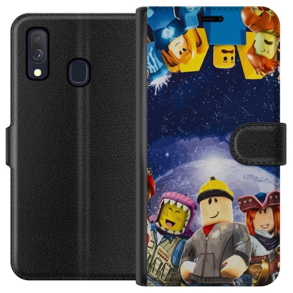 Kompatibel Tegnebogsetui til Samsung Galaxy A40 Roblox