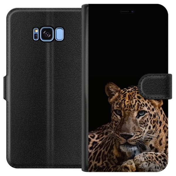 Kompatibelt Plånboksfodral till Samsung Galaxy S8 Leopard Kompatibelt Plånboksfodral till Samsung Galaxy S8 Leopard