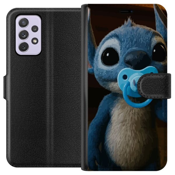 Kompatibelt Plånboksfodral till Samsung Galaxy A52s 5G Stitch & Napp – babytema med söt karaktär Kompatibelt Plånboksfodral till Samsung Galaxy A52s 5G Stitch & Napp – babytema med söt karaktär