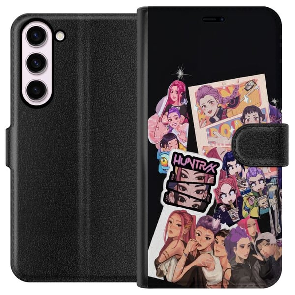 Kompatibel Tegnebogsetui til Samsung Galaxy S23+ HuntrX Manga Squad farverigt motiv med KPop-inspirerede piger i tegnet anime-stil med stærk energi Kompatibel Tegnebogsetui til Samsung Galaxy S23+ HuntrX Manga Squad farverigt motiv med KPop-inspirerede piger i tegnet anime-stil med stærk energi