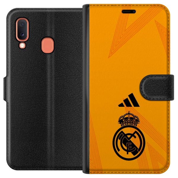 Kompatibelt Lommeboketui til Samsung Galaxy A20e Real Madrid CF Kompatibelt Lommeboketui til Samsung Galaxy A20e Real Madrid CF