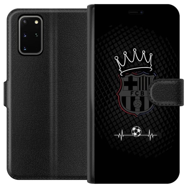 Kompatibelt Plånboksfodral till Samsung Galaxy S20+ FC Barcelona Emblem Fotboll Motiv Blå Röd Klubblogo Kompatibelt Plånboksfodral till Samsung Galaxy S20+ FC Barcelona Emblem Fotboll Motiv Blå Röd Klubblogo