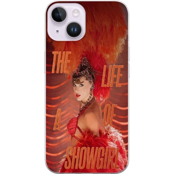 Kompatibel Mobilcover til Apple iPhone 14 Plus Taylor Swift The Life of a Showgirl – Liveoptræden Popdivaøjeblik