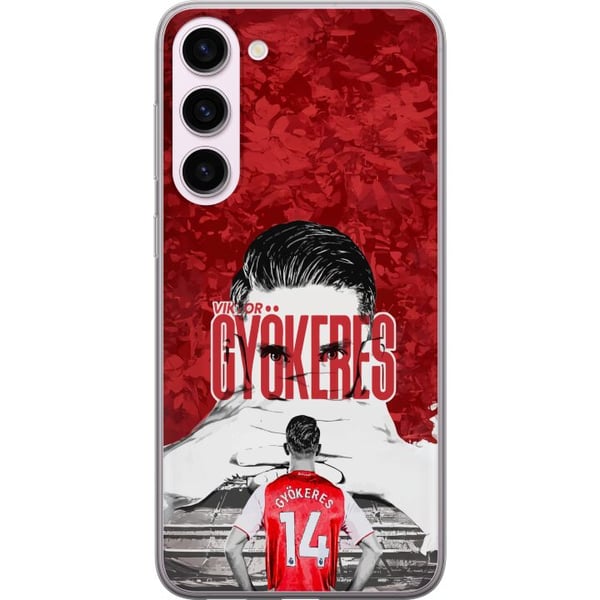 Kompatibel Mobilcover til Samsung Galaxy S23+ Viktor Gyökeres' kraftfulde fodboldmotiv i rød tone med energi og passion Kompatibel Mobilcover til Samsung Galaxy S23+ Viktor Gyökeres' kraftfulde fodboldmotiv i rød tone med energi og passion
