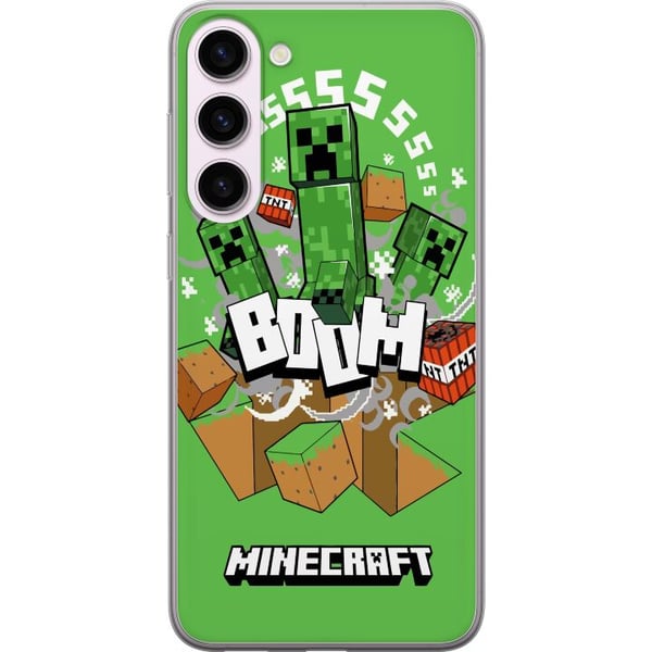Kompatibel Mobilcover til Samsung Galaxy S23+ Minecraft Boom Kompatibel Mobilcover til Samsung Galaxy S23+ Minecraft Boom
