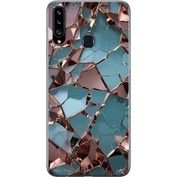 Kompatibelt Mobilskal till Samsung Galaxy A20s Stone Veins