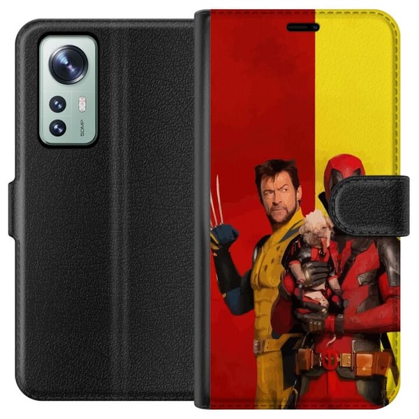 Kompatibelt Plånboksfodral till Xiaomi 12 Deadpool & Wolverine