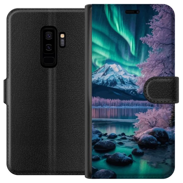 Kompatibelt Plånboksfodral till Samsung Galaxy S9+ Norrsken
