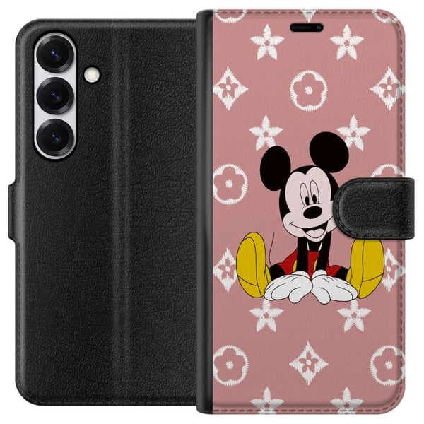 Kompatibelt Lommeboketui til Samsung Galaxy S25 Mickey Mouse Kompatibelt Lommeboketui til Samsung Galaxy S25 Mickey Mouse