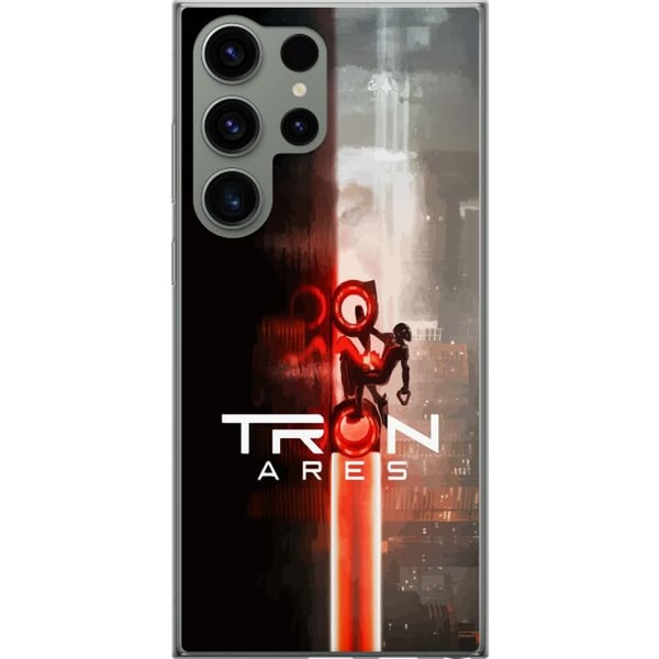 Kompatibelt Mobildeksel til Samsung Galaxy S23 Ultra Tron Ares elektrisk rutenettstil, moderne sci-fi-design med sterke farger, lyseffekter og digita
