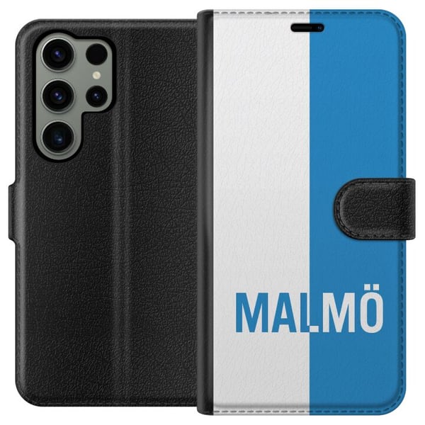 Kompatibel Tegnebogsetui til Samsung Galaxy S23 Ultra Malmö – fodbold Kompatibel Tegnebogsetui til Samsung Galaxy S23 Ultra Malmö – fodbold