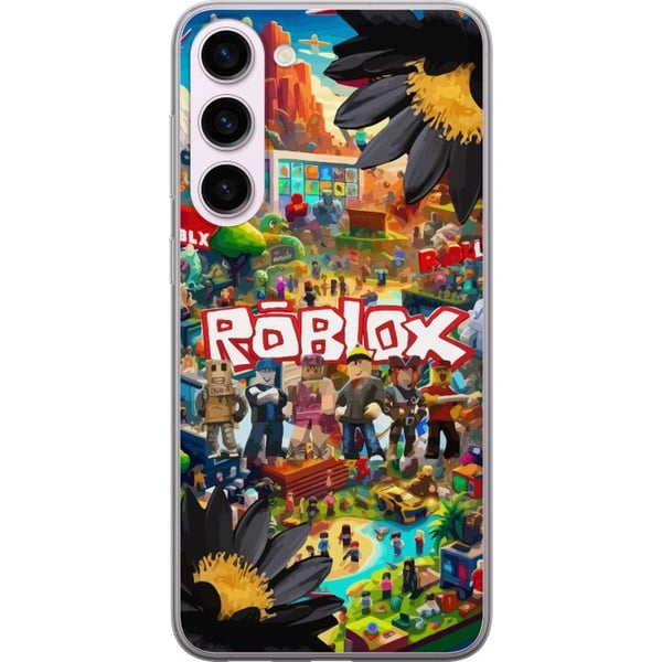 Yhteensopiva Puhelinkuori Samsung Galaxy S23+ Roblox-pelimaailma, jossa on suosittuja hahmoja, värikkäitä ympäristöjä ja seikkailuja – täydellinen la