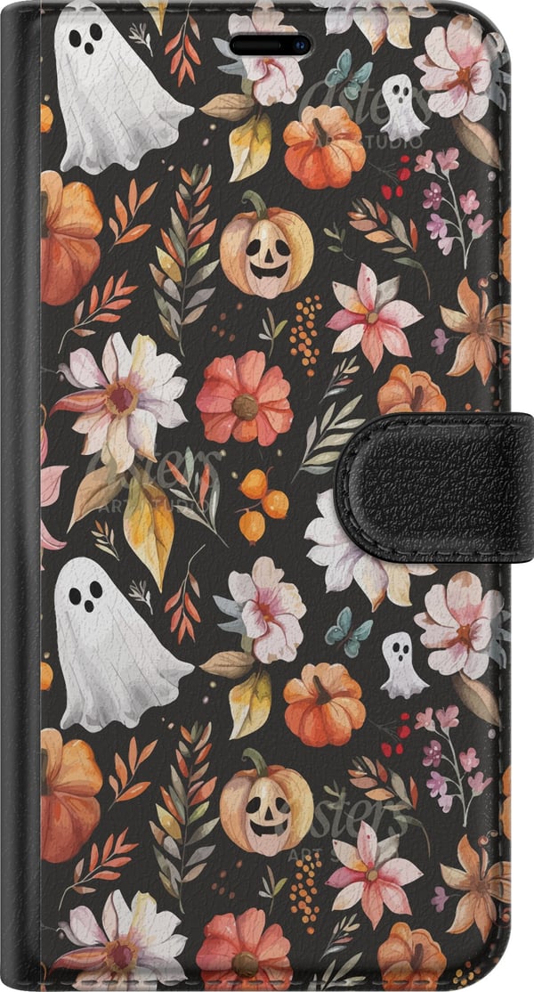 Yhteensopiva Lompakkokotelo Samsung Galaxy S21+ 5G Halloween Kurpitsat Haamupuku Naamio